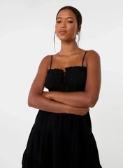 Ruched Cami Milkmaid Mini Dress