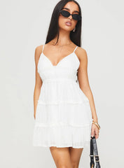 Berry Nice Mini Dress White
