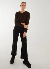 Cropped Knit Jumper