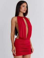 LECIA MINI DRESS RED
