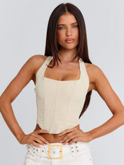 LAINEE CORSET TOP BONE