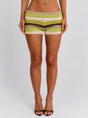 PRAGUE SHORTS GREEN STRIPE