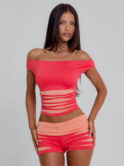 SHERRY SHORTS ORANGE
