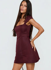 Mariza Mini Dress Wine