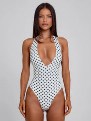 AILINA BODYSUIT BLACK POLKA DOT