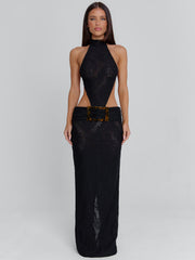 ALBINAE MAXI DRESS BLACK