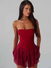 TAMZY MINI DRESS RED