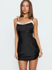 Serabelle Lace Mini Dress Black / Cream