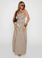 Adessa Strapless Maxi Dress Multi