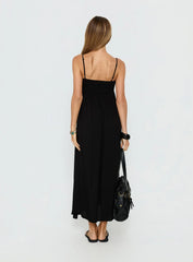 Triniti Square Neck Maxi Dress Black