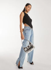 Diamante Hem Hanky Top