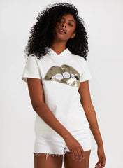 Bling Lips Hoodie Tee
