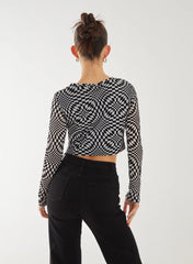 Printed Letterbox Flock Top