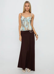 Bloomsbury Top Blue / Brown
