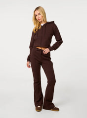 Pin Tuck Jersey Flares
