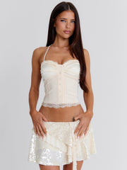 SONYA CORSET TOP IVORY