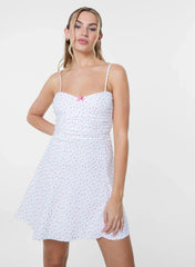 Ruched Skater Dress