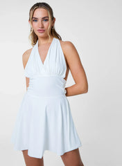 Slinky Halter Mini Dress