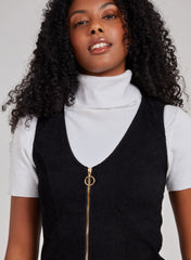 Zip Through Corduroy Dress