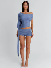 LILAH PLAYSUIT DUSTY BLUE