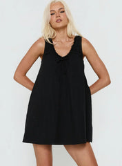 Antiquity Swing Mini Dress Black