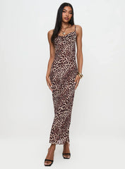Paolina Maxi Dress Leopard