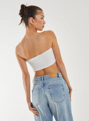 Seam Detail Corset Crop Top