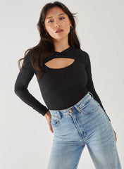Twist Letterbox Long Sleeve Bodysuit