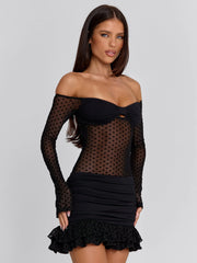 ZENYA MINI DRESS BLACK