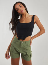 Square Neck Corset Top