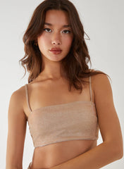 Metallic Crop Top