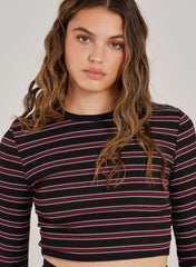 Striped Long Sleeve Top