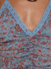 Emika Mini Dress Shadow Blossom Blue