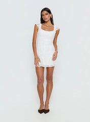 Lucienna Mini Dress White Floral