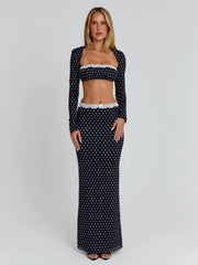 CALI MAXI SKIRT POLKA DOT