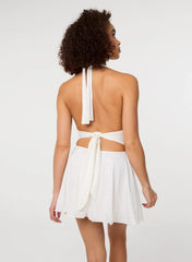 Diamante Slinky Halter Dress