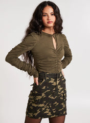 Keyhole Front Crop Top