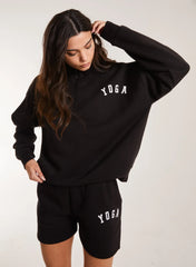 Collared Lounge Yoga Sweatshirt