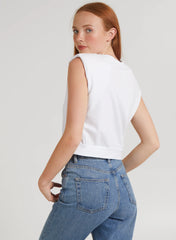 Diamante Lips Sleeveless Top