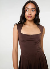 Slinky Open Back Mini Flippy Playsuit