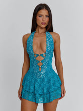 JENNA MINI DRESS TEAL