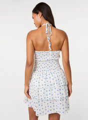 Ditsy Floral Tiered Mini Dress