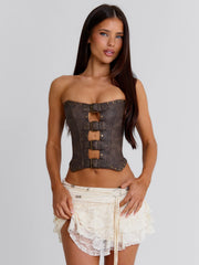 BRIELLIE MINI SKIRT IVORY