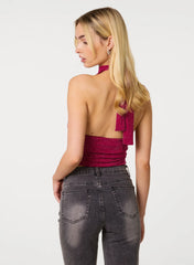 Sparkle Halter Neck Top