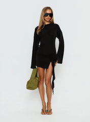 Cosmic Mini Dress Obsidian
