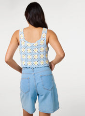 Daisy Crochet Crop Top