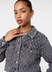Textured Denim Jacket