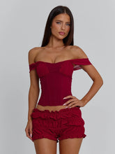 AMAYA TOP DEEP RED
