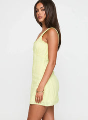 Dasha Mini Dress Lemon