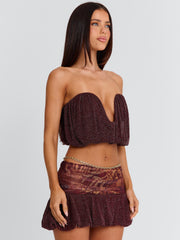 MARIELLE TOP MAROON